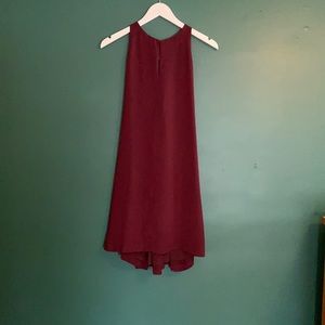 Loft keyhole red dress
